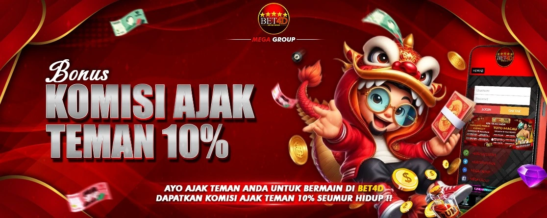 BONUS KOMISI AJAK TEMAN 10% CAIR SETIAP HARI!!!